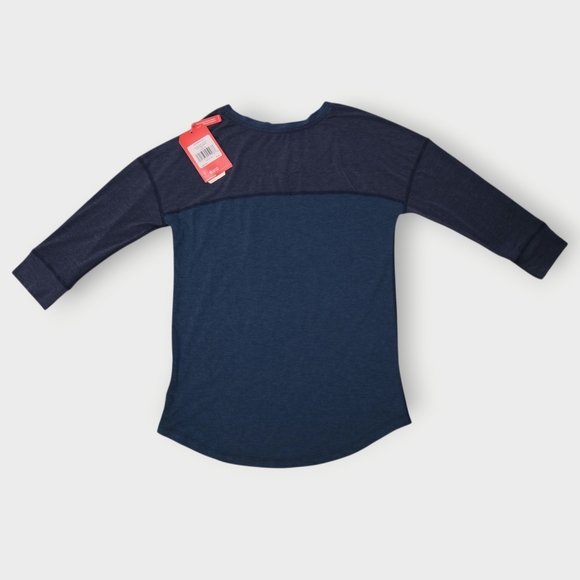 The North Face In A Flash 3/4 Sleeve T Shirt Women’s XS New With Tags Blue - Picture 9 of 9